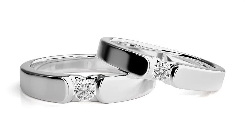 Verighete Couple Sumptuous Aur 18k Genuine Diamonds - Delhi