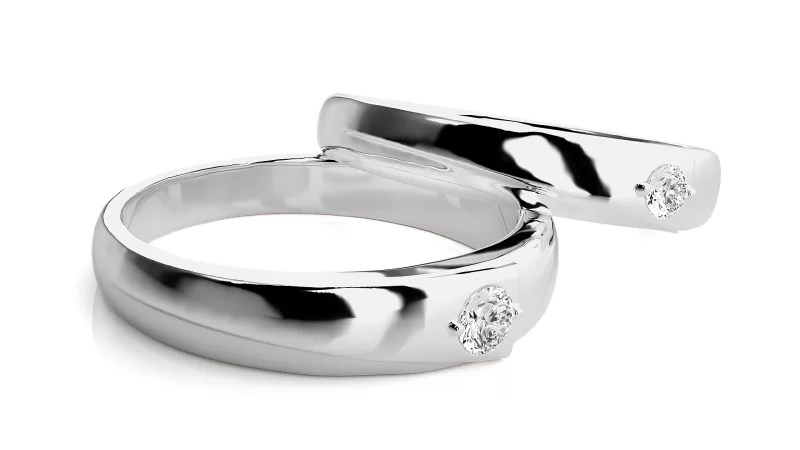 Verighete Couple Impressive Aur 18k Diamante Naturale - Texas