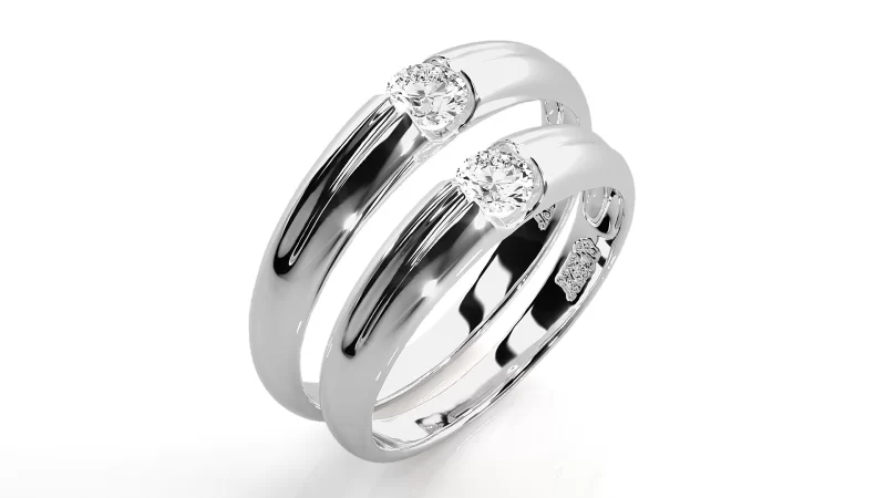 Verighete Couple Gorgeous Aur 18k Natural Diamonds - Toscana