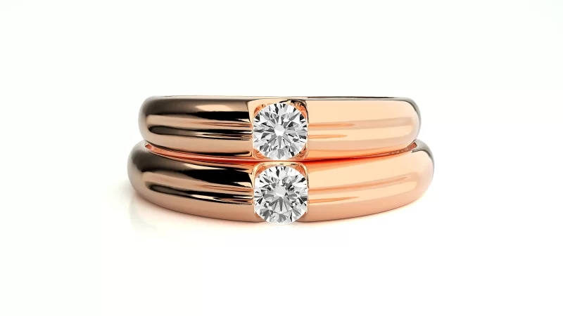 Verighete Couple Gorgeous Aur 18k Natural Diamonds - Toscana