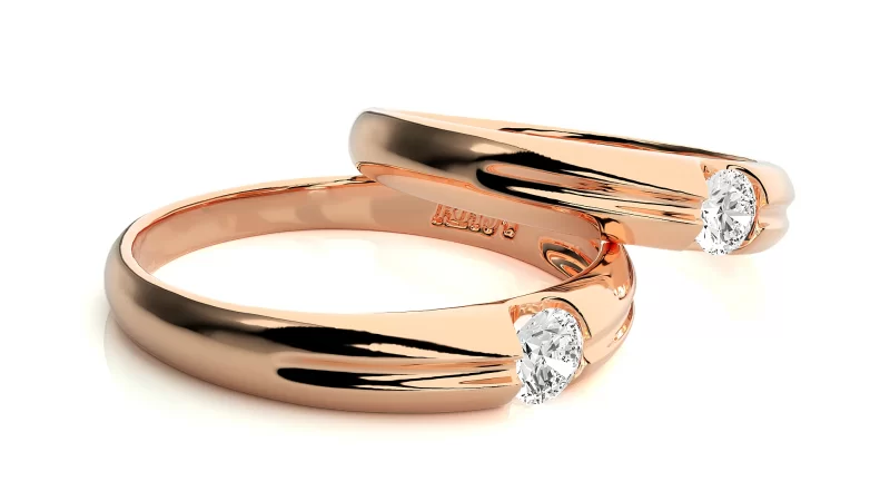 Verighete Couple Gorgeous Aur 18k Natural Diamonds - Toscana