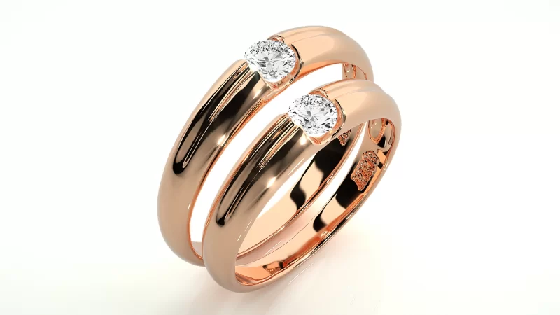 Verighete Couple Gorgeous Aur 18k Natural Diamonds - Toscana