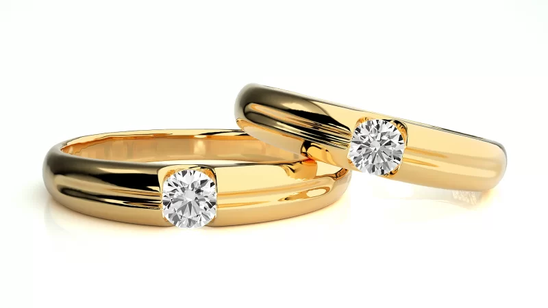 Verighete Couple Gorgeous Aur 18k Natural Diamonds - Toscana