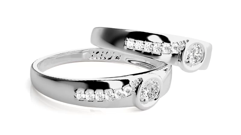 Verighete Cuplu Enchanting Design Aur 18k Pure Diamonds -  Amsterdam
