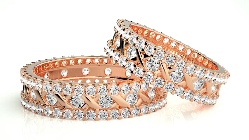 Verighete Cuplu Divine Radiance Aur 18k Diamante Naturale - Valencia