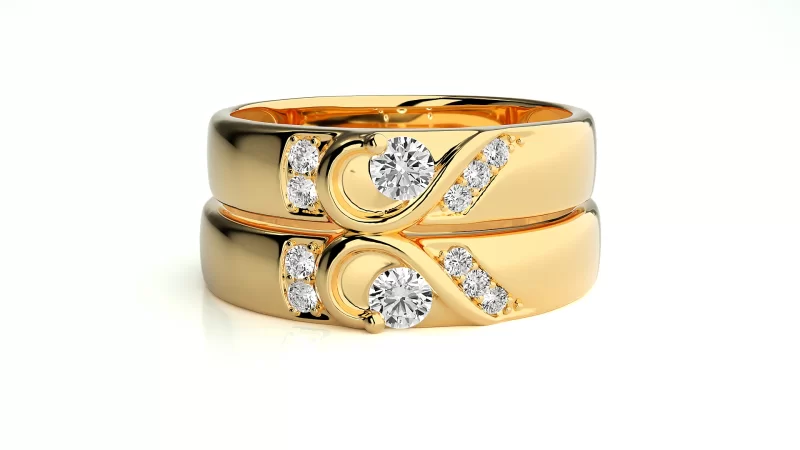 Verighete Cuplu Sophisticated Shapes Aur 18k Real Diamonds - Cologne