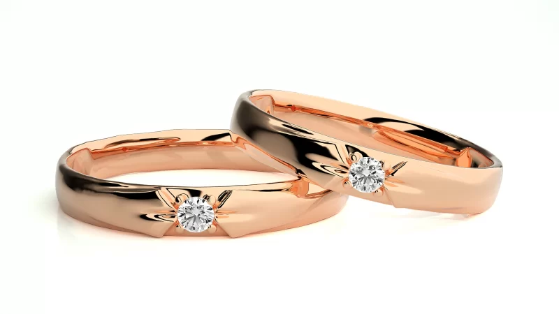 Verighete Cuplu Irresistible Fine Aur 18k Real Diamonds - Xanthi