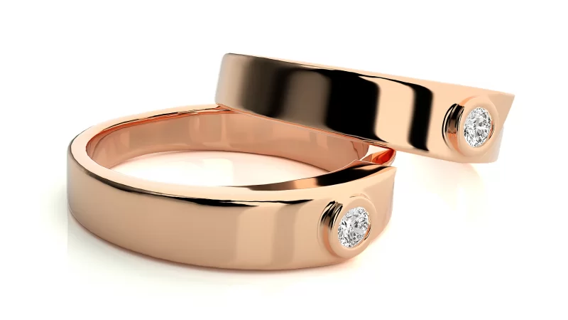 Verighete Cuplu Distinguished Aur 18k Diamante Naturale - Montpellier