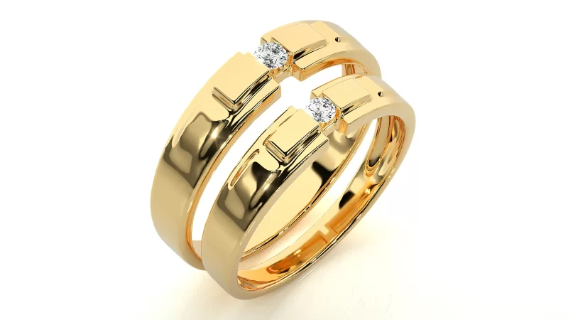 Verighete Couple Remarkable Design Aur 18k Genuine Diamonds - Ronda