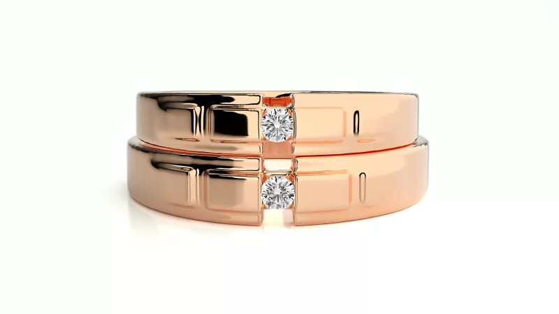 Verighete Couple Remarkable Design Aur 18k Genuine Diamonds - Ronda