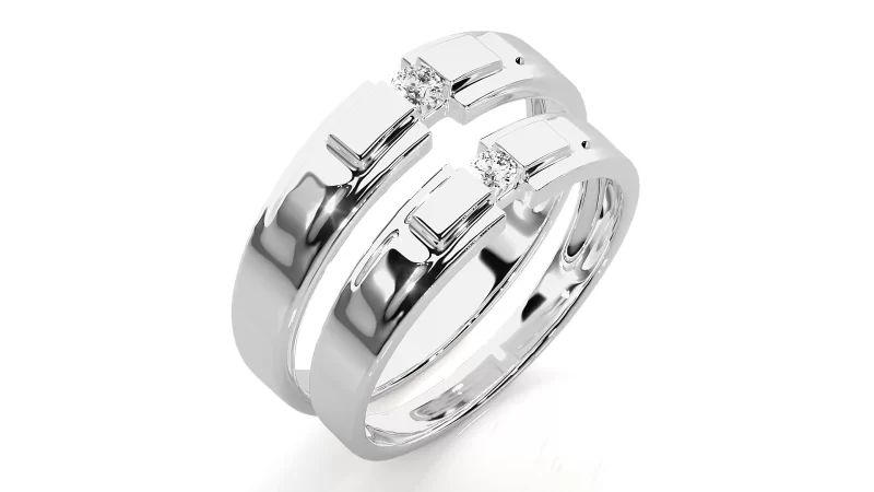 Verighete Couple Remarkable Design Aur 18k Genuine Diamonds - Ronda