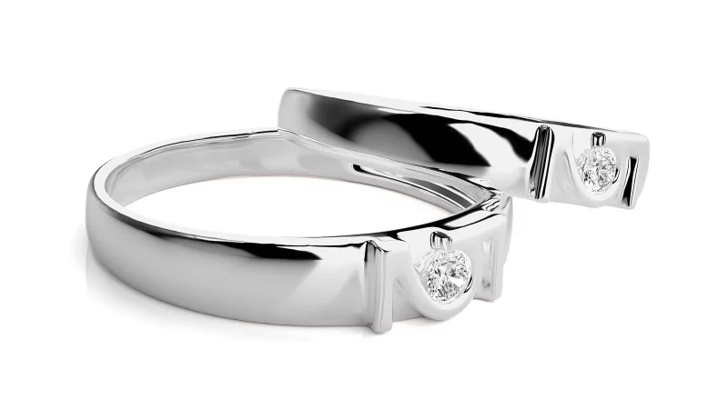 Verighete Cuplu Distinguished Aur 18k Diamante Naturale - Segovia