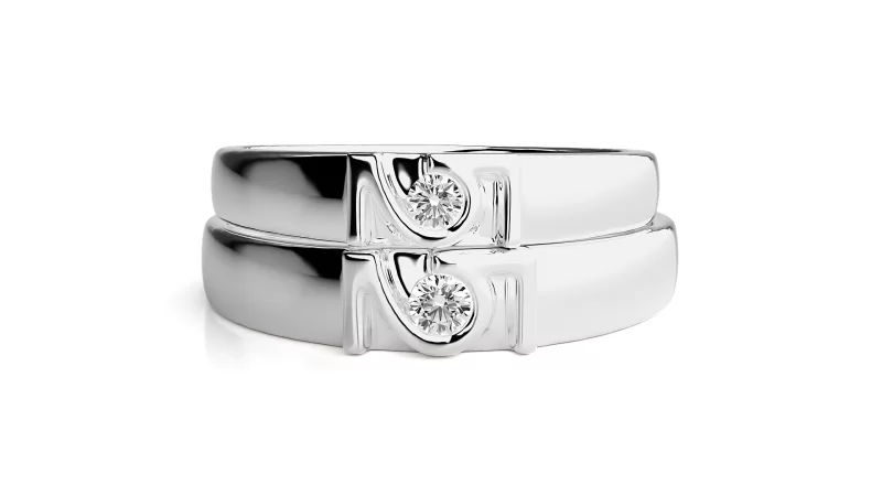 Verighete Cuplu Distinguished Aur 18k Diamante Naturale - Segovia