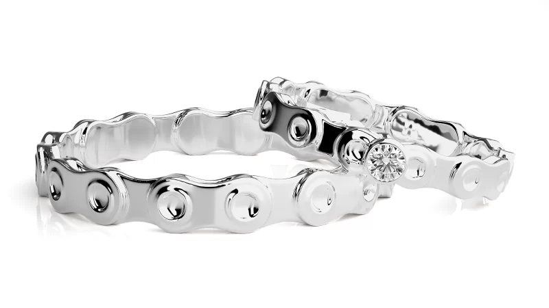 Verighete Cuplu Modern Aur 18k Genuine Diamonds - Belo Horizonte