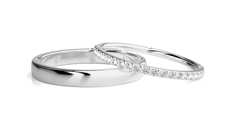 Verighete Cuplu Awe-inspiring Aur 18k Natural Diamonds - Natal