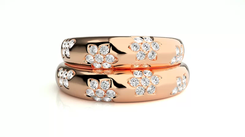 Verighete Cuplu Sparkling Fine Aur 18k Real Diamonds - San Ignacio