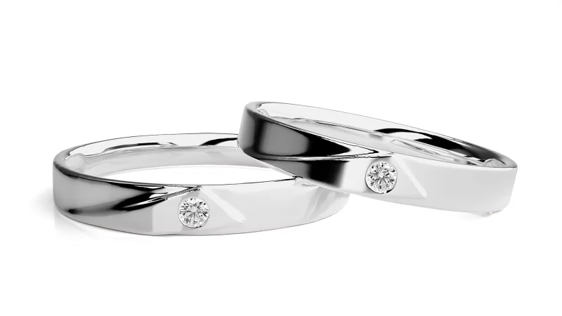 Verighete Cuplu Pure Elegance Aur 18k Genuine Diamonds - Caracas