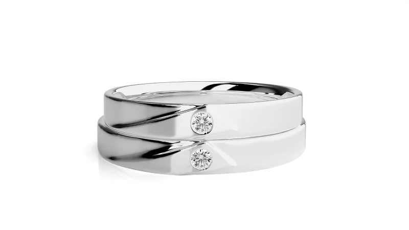 Verighete Cuplu Pure Elegance Aur 18k Genuine Diamonds - Caracas