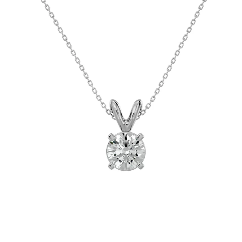 Pandantiv Aur 18k Outstanding Solitaire Diamante Naturale - Kaylee