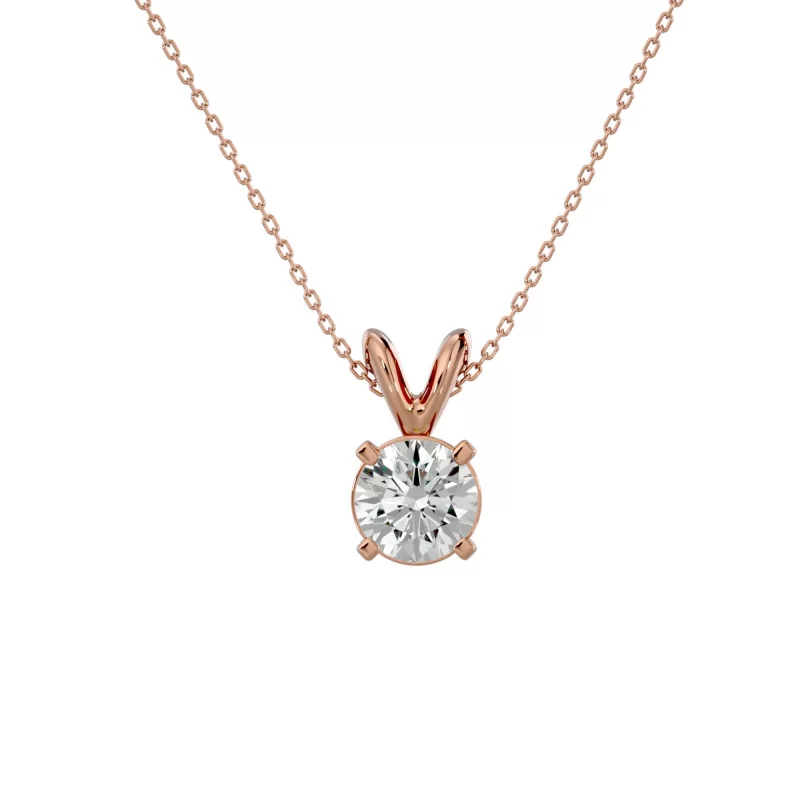 Pandantiv Aur 18k Outstanding Solitaire Diamante Naturale - Kaylee