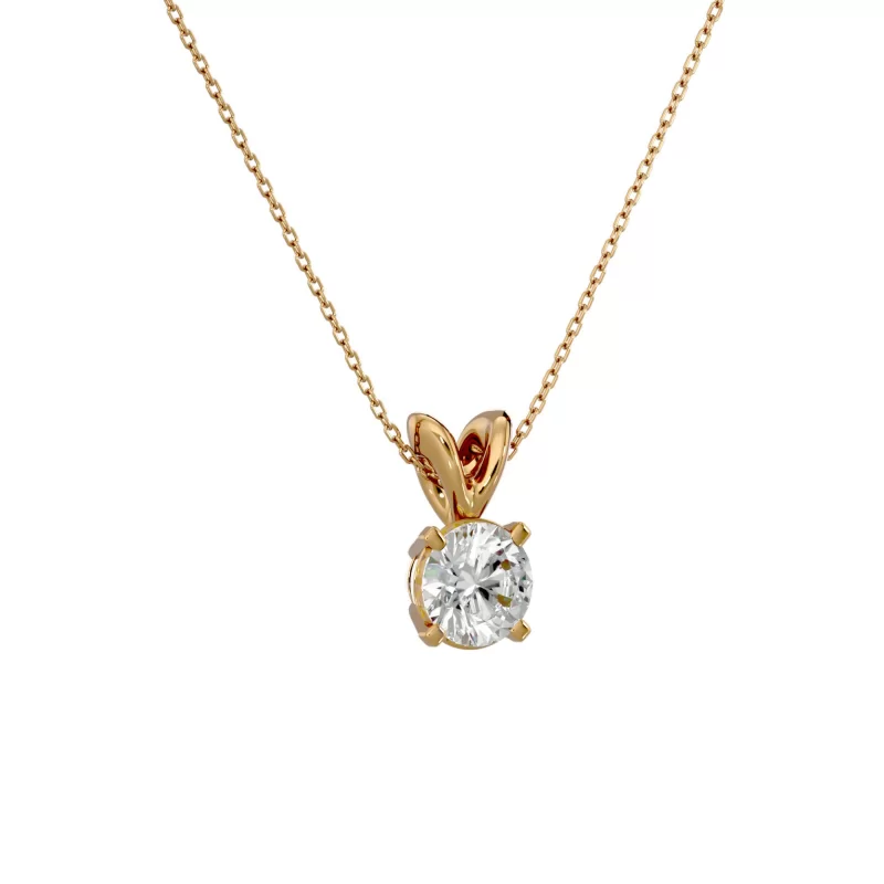 Pandantiv Aur 18k Outstanding Solitaire Diamante Naturale - Kaylee