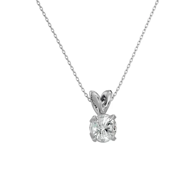 Pandantiv Aur 18k Outstanding Solitaire Diamante Naturale - Kaylee
