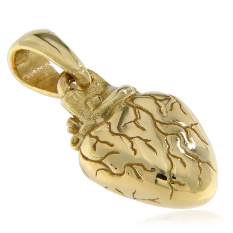 Pandant Aur 14k Inima - Heart's True Wisdom