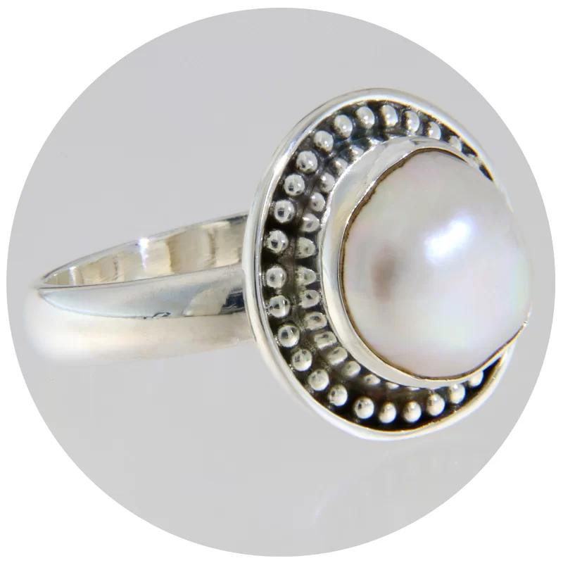 Inel Argint 925 Perla de Cultura - Eleganta Pura