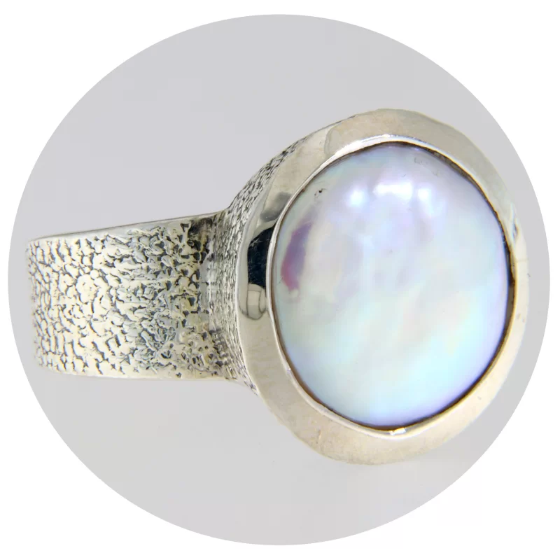 Inel Argint 925 Perla de Cultura - Modern si Subtil