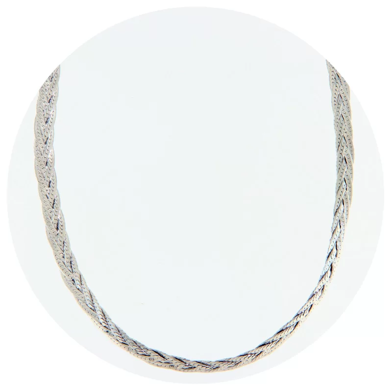 Lant Impletit 5.5 mm Argint 925 Rodiat - Bright Twisted Paths