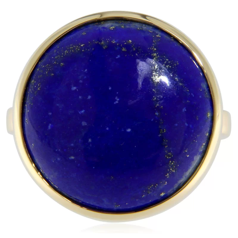 Inel Aur Galben 14 k Lapis Lazuli Natural - Eleganta si Stil