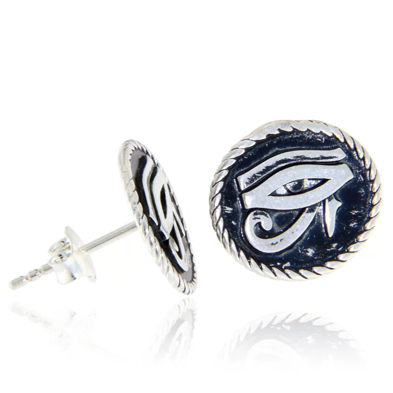 Cercei Stud Argint 925 Ochiul lui Horus - Intuitie si Protectie