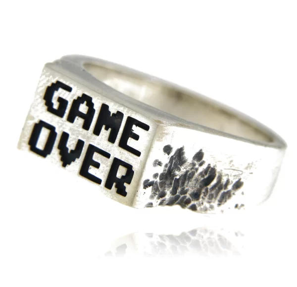 Inel Argint 925 Game Over Acid Melted - Fusion Modern