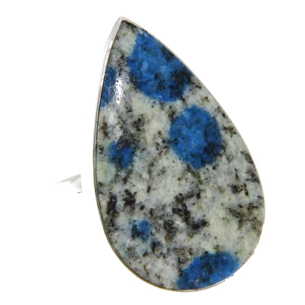 Inel Argint 925 K2 Azurit in Granit Natural